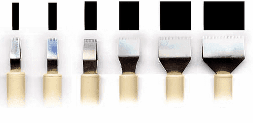 Automatic pen tip sizes