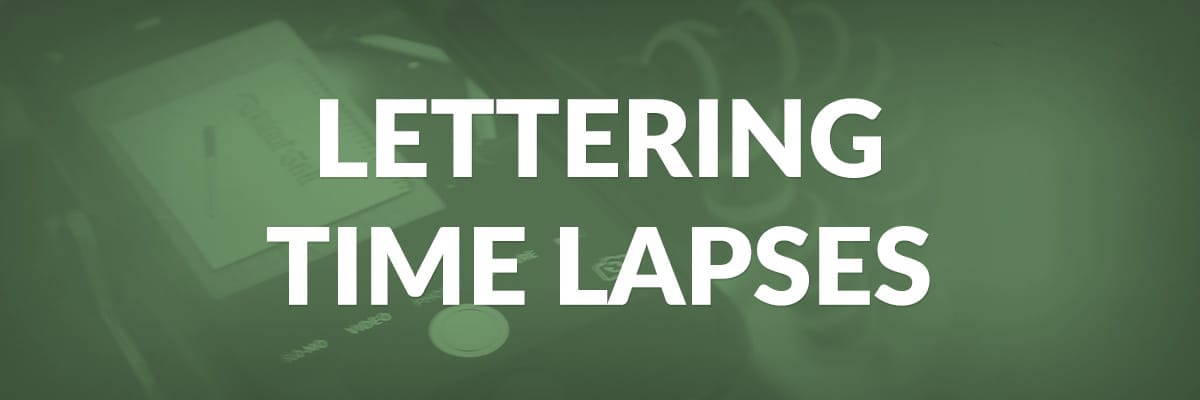 Lettering time lapses by Jake Rainsi