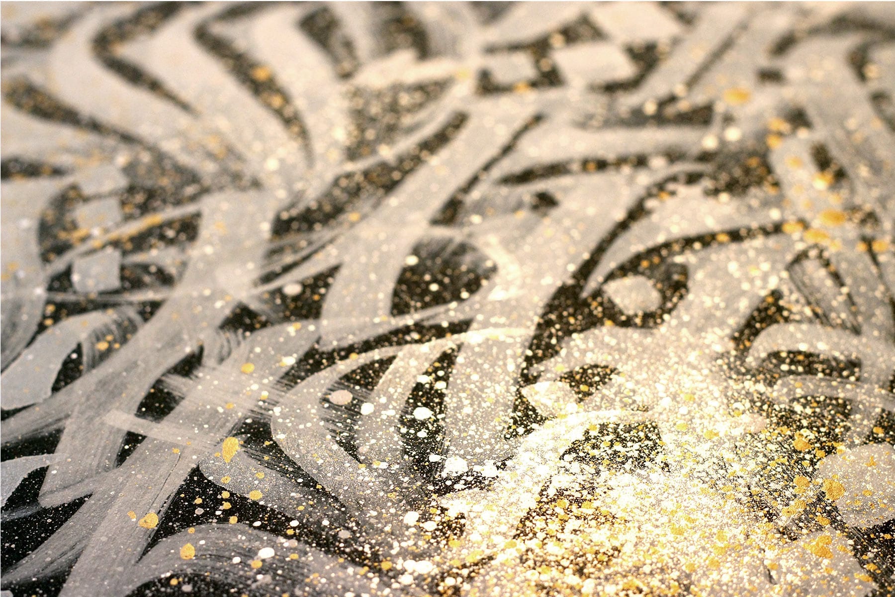 'Unholy Trinity' Triptych Calligraffiti Panels by Jake Rainis