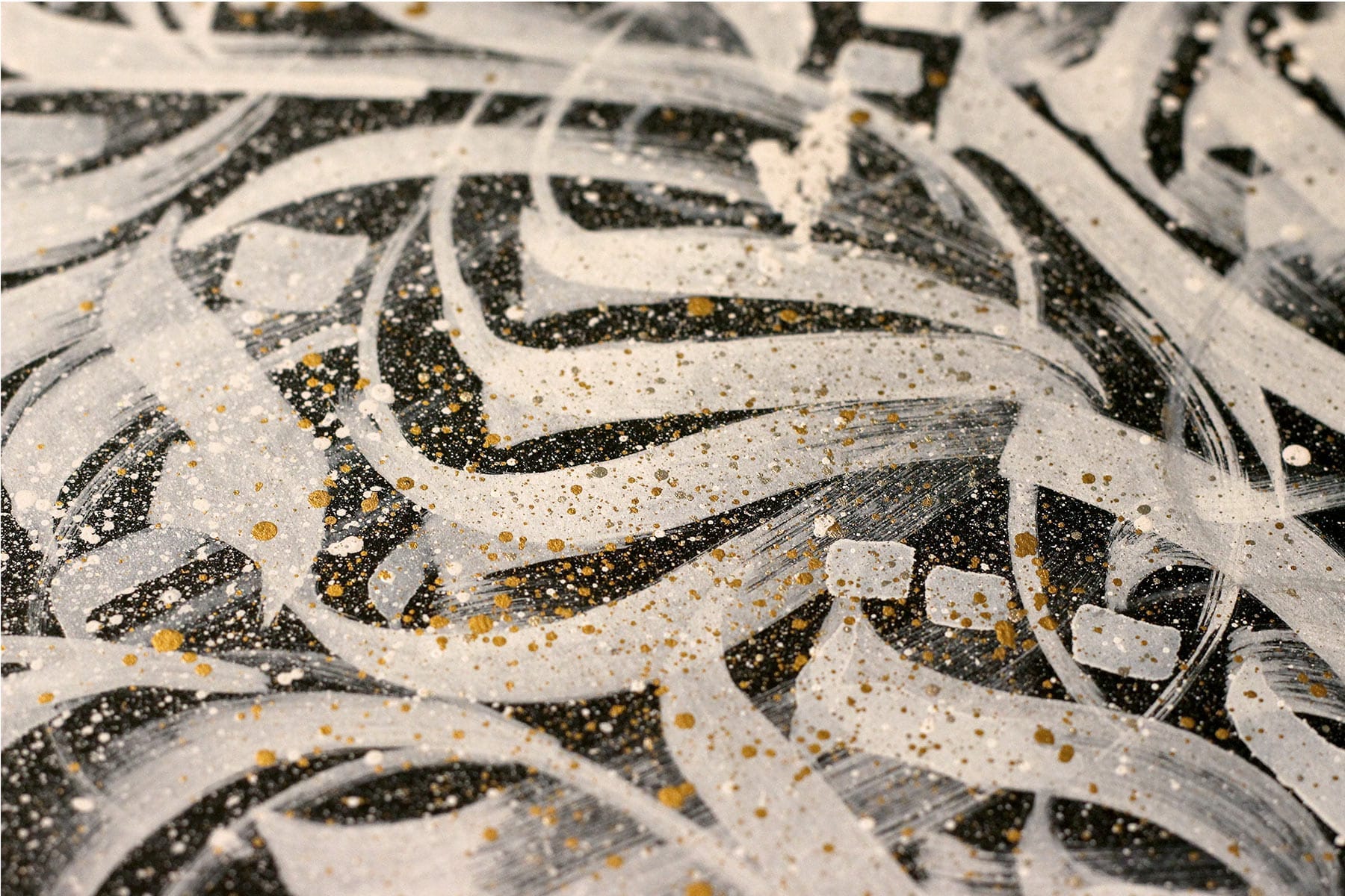 'Unholy Trinity' Triptych Calligraffiti Panels by Jake Rainis