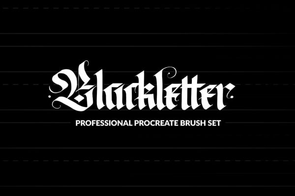 Blackletter Professional Procreate Brush Set