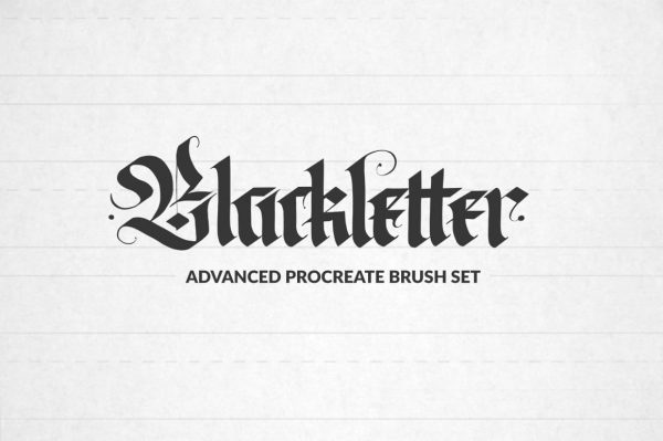 Blackletter Advanced Procreate Brush Set