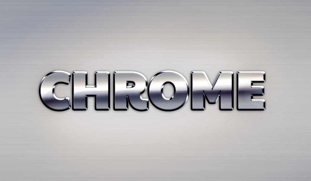 Example of chrome effect