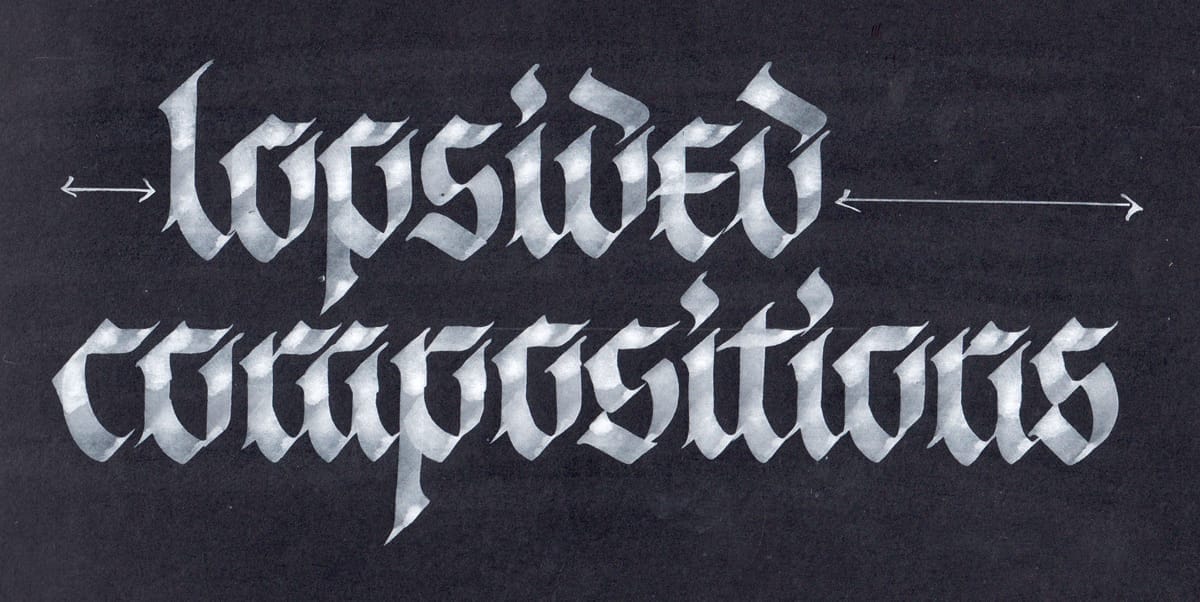 A lopsided composition