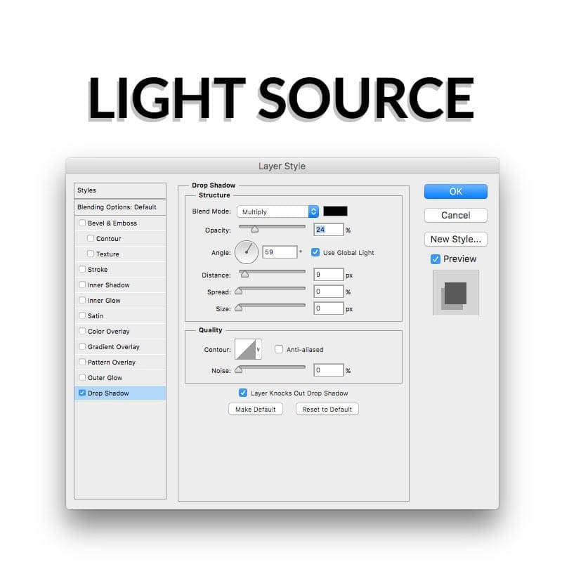 light sourcing in photoshop