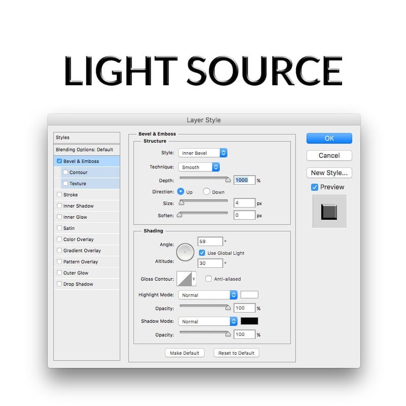 light sourcing in photoshop