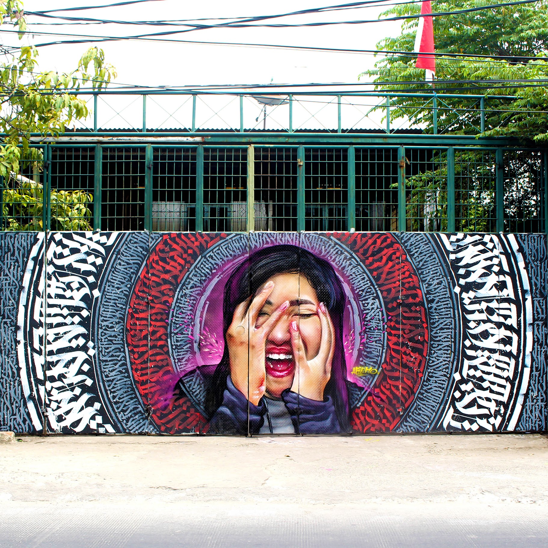 Collaboration Mural by Dhellet