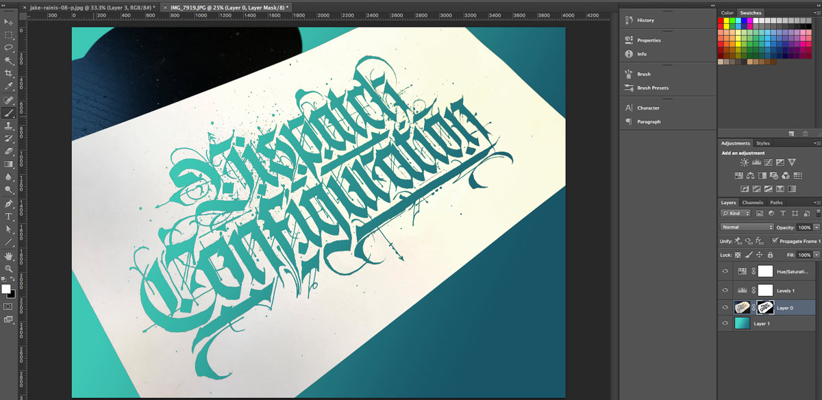 Fixing the layer mask