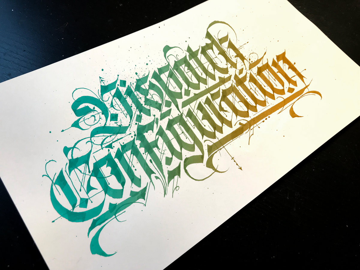 Gradient Calligraphy in Photoshop