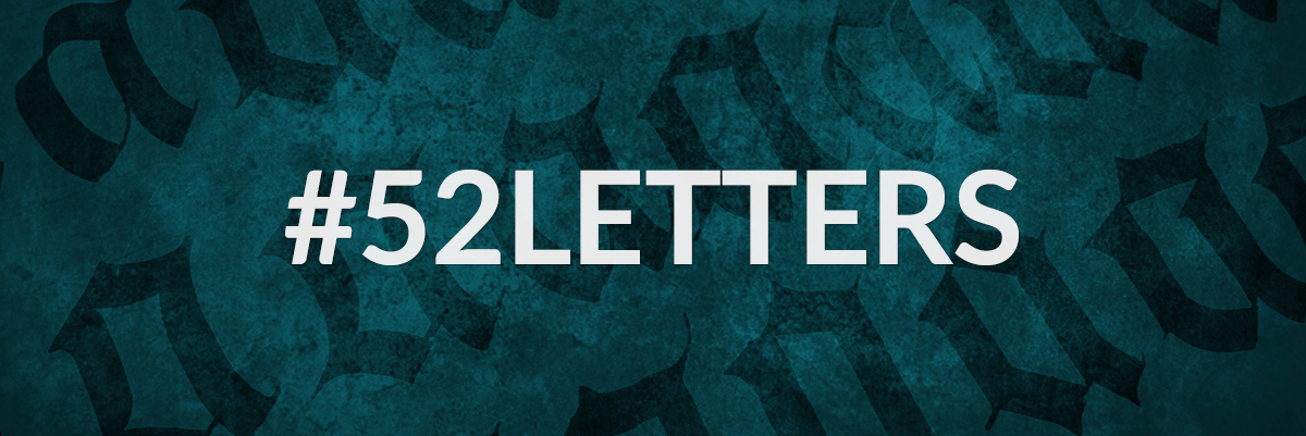 The 2018 #52Letters Challenge by Jake Rainis