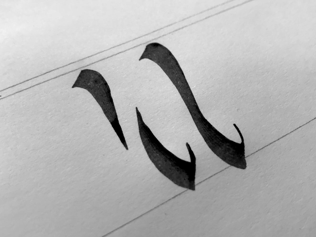 Stroke twisting pen practice
