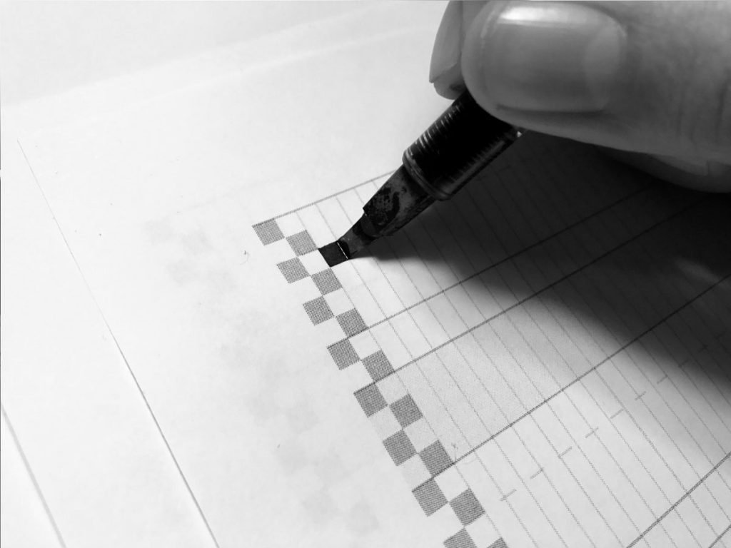 1 nib width = 1 unit