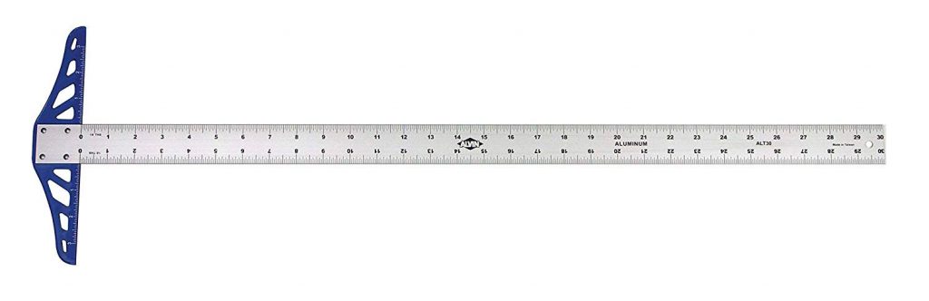 30" Aluminum Graduated T-Square
